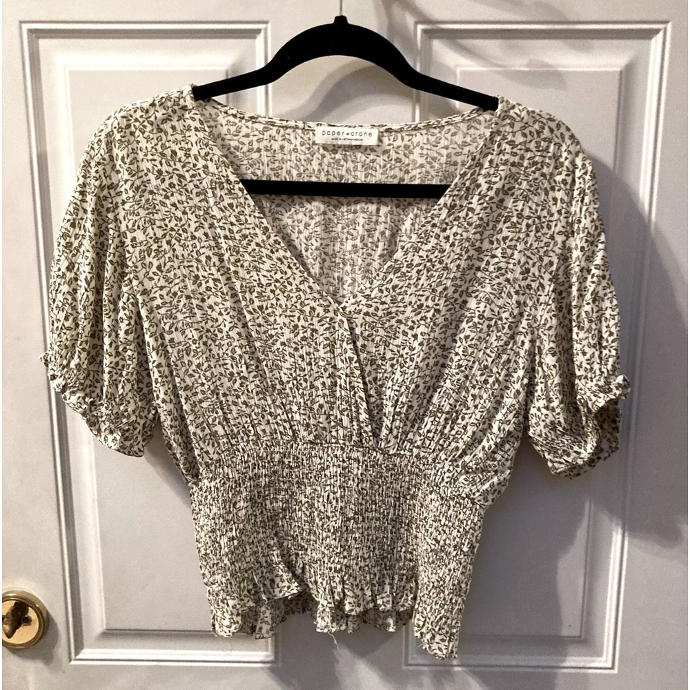 Short Sleeve Flowy Blouse